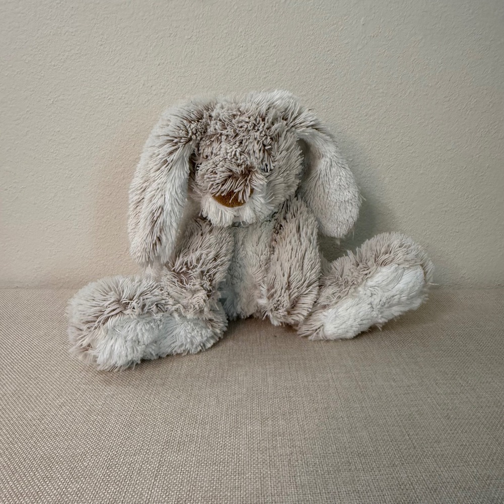 Melissa & Doug Burrow Bunny Plush Stuffed Animal Tan White Rabbit WY19268 7674
